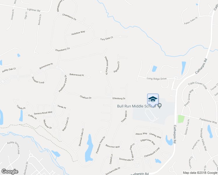 map of restaurants, bars, coffee shops, grocery stores, and more near 13358 Piedmont Vista Drive in Haymarket