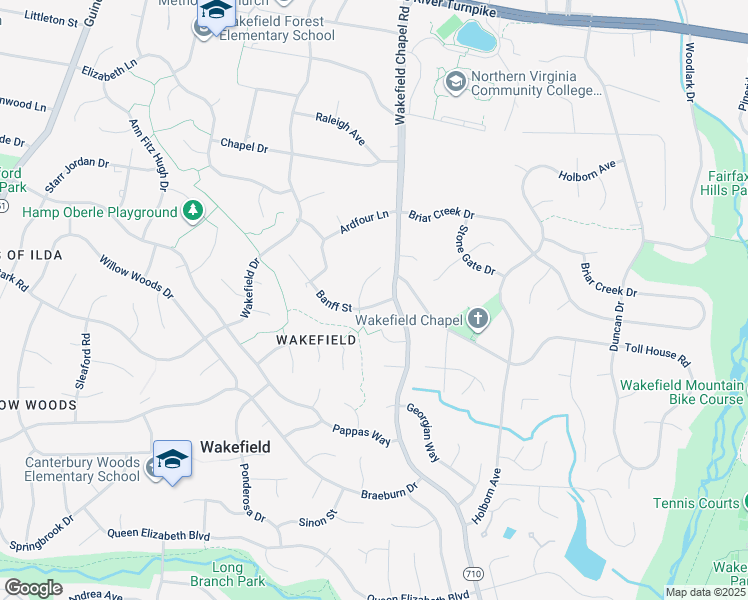 map of restaurants, bars, coffee shops, grocery stores, and more near 4523 Banff Street in Annandale