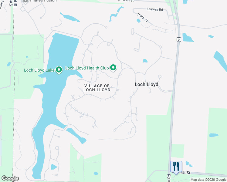 map of restaurants, bars, coffee shops, grocery stores, and more near 285 Highland Ridge Court in Loch Lloyd