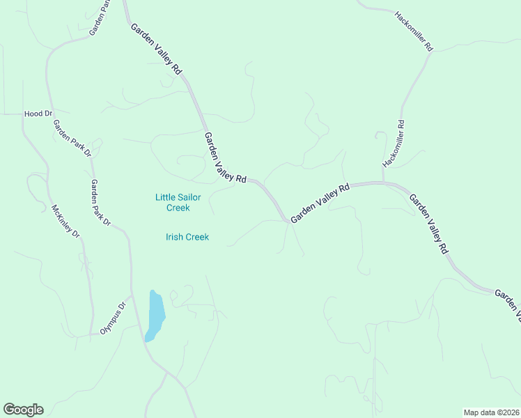 map of restaurants, bars, coffee shops, grocery stores, and more near 5800 Garden Valley Road in Garden Valley