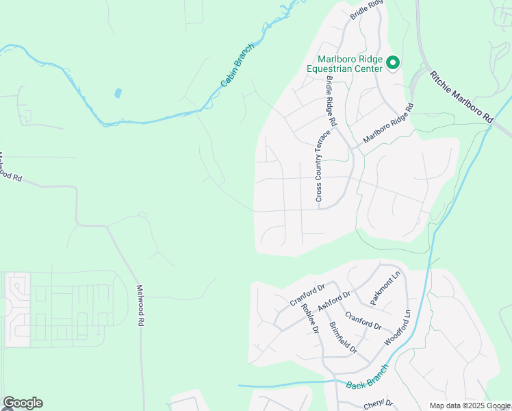 map of restaurants, bars, coffee shops, grocery stores, and more near 4905 Bridle Ridge Road in Upper Marlboro