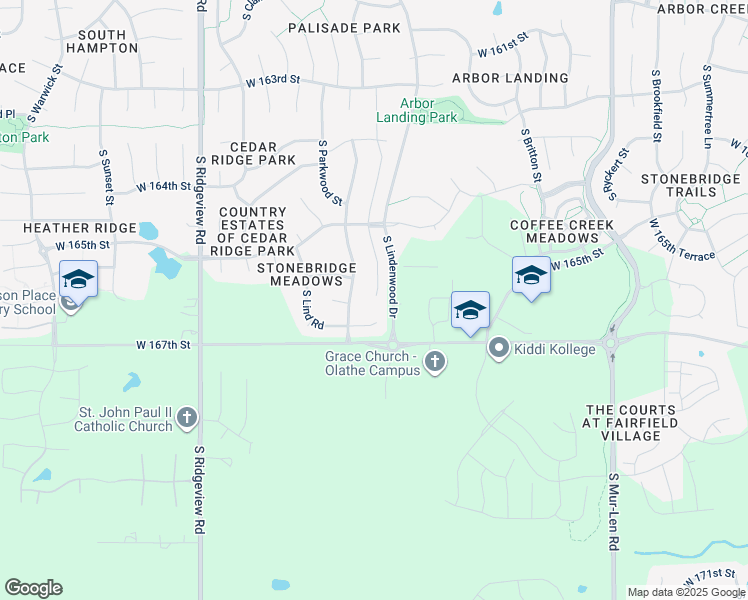 map of restaurants, bars, coffee shops, grocery stores, and more near in Overland Park