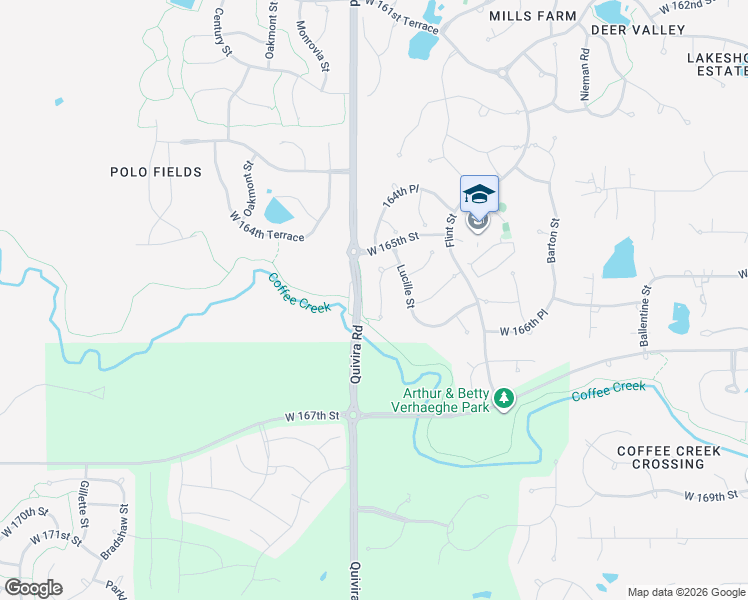 map of restaurants, bars, coffee shops, grocery stores, and more near 16528 Cody Street in Overland Park