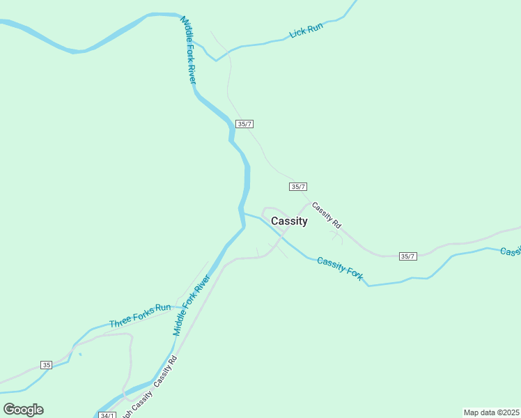 map of restaurants, bars, coffee shops, grocery stores, and more near Cassity Comunity Road in Mabie