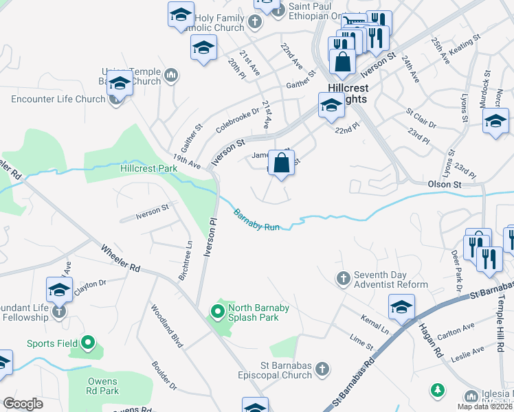 map of restaurants, bars, coffee shops, grocery stores, and more near 2013 Chita Court in Temple Hills