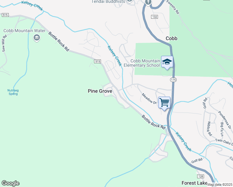 map of restaurants, bars, coffee shops, grocery stores, and more near 16135 Bottle Rock Road in Middletown