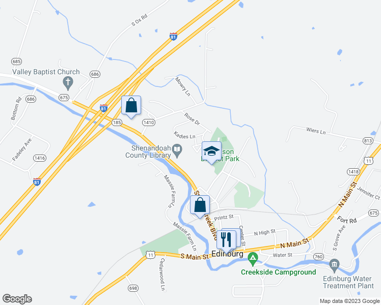 map of restaurants, bars, coffee shops, grocery stores, and more near 4071 Rose Bud Court in Edinburg