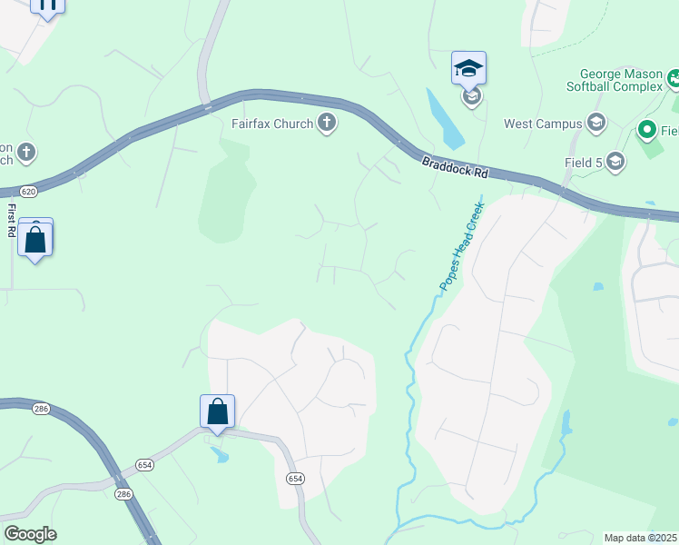 map of restaurants, bars, coffee shops, grocery stores, and more near 11321 Edenderry Drive in Fairfax