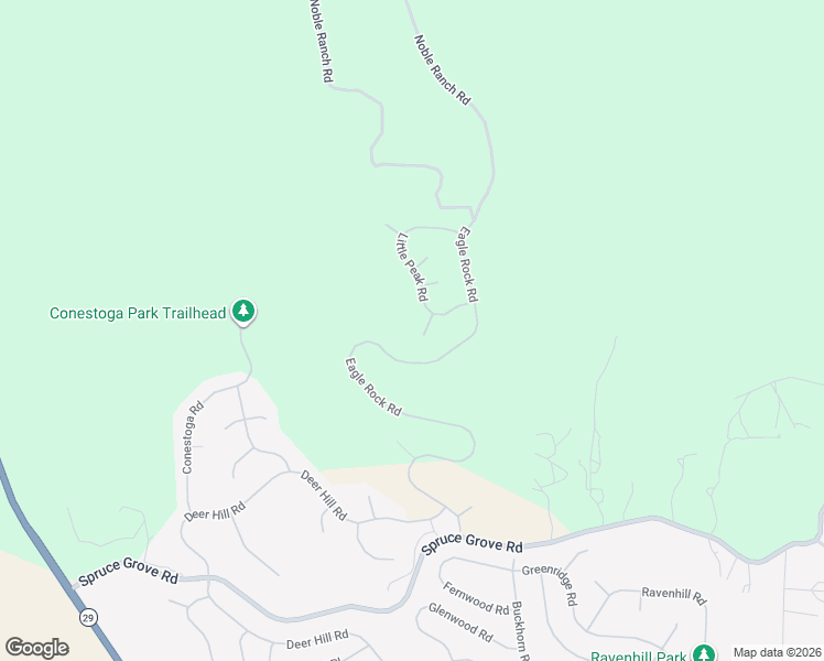 map of restaurants, bars, coffee shops, grocery stores, and more near 18538 Sentinel Court in Hidden Valley Lake