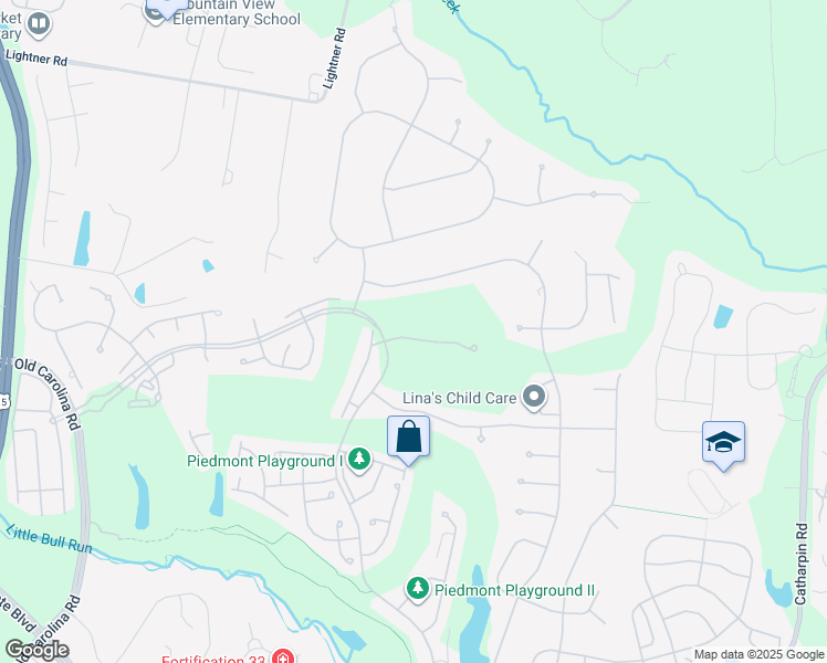 map of restaurants, bars, coffee shops, grocery stores, and more near 14330 Bakerwood Pl in Haymarket