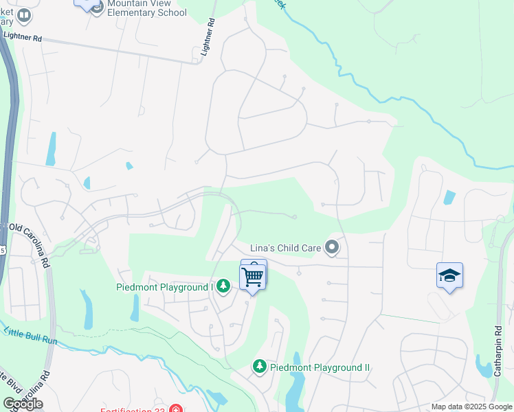 map of restaurants, bars, coffee shops, grocery stores, and more near 14330 Bakerwood Pl in Haymarket