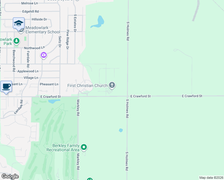 map of restaurants, bars, coffee shops, grocery stores, and more near 2727 East Crawford Street in Salina
