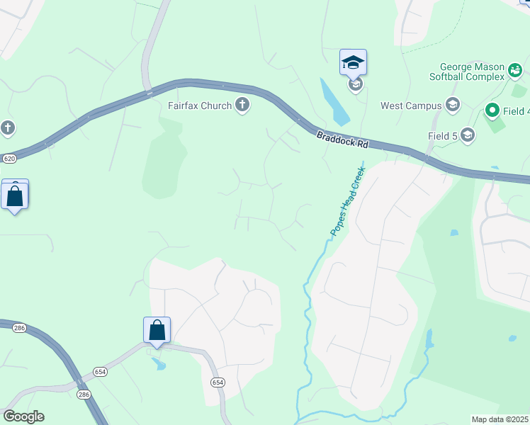 map of restaurants, bars, coffee shops, grocery stores, and more near 11320 Edenderry Drive in Fairfax