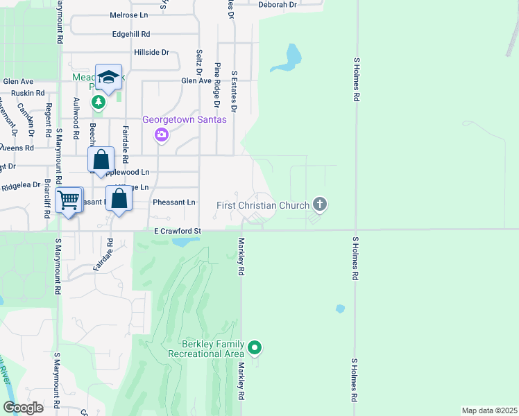 map of restaurants, bars, coffee shops, grocery stores, and more near 2601 East Crawford Street in Salina
