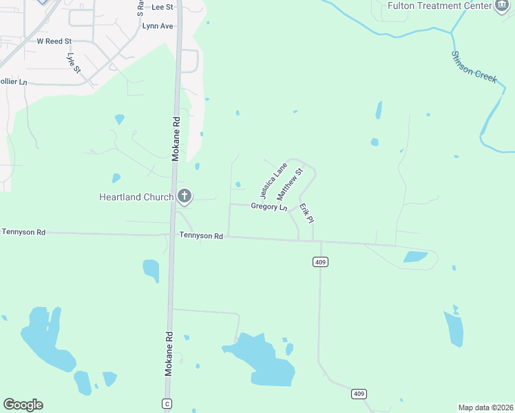 map of restaurants, bars, coffee shops, grocery stores, and more near 550 Gregory Lane in Fulton