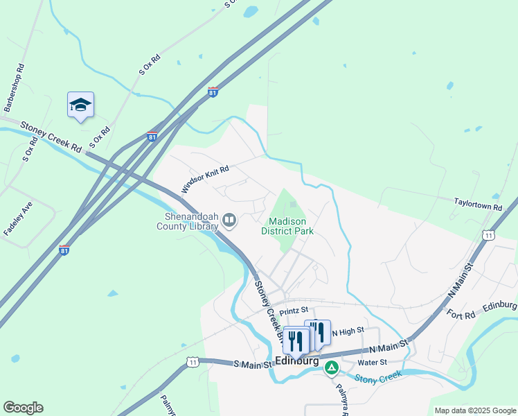 map of restaurants, bars, coffee shops, grocery stores, and more near 106 Rose Drive in Edinburg
