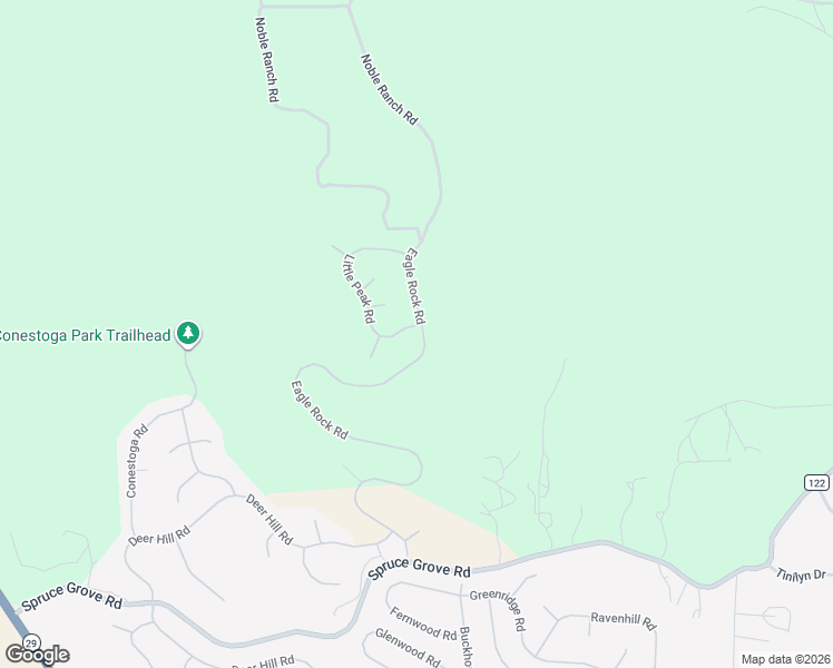 map of restaurants, bars, coffee shops, grocery stores, and more near 15798 Eagle Rock Road in Hidden Valley Lake