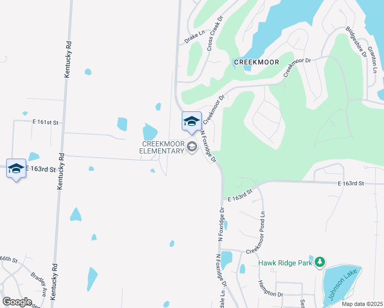 map of restaurants, bars, coffee shops, grocery stores, and more near 1501 Creekmoor Drive in Raymore