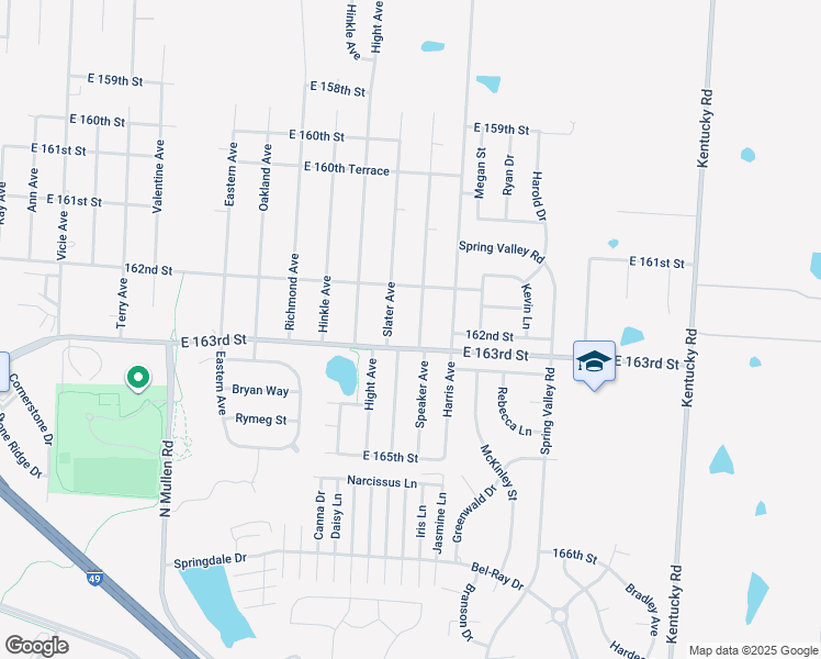map of restaurants, bars, coffee shops, grocery stores, and more near 16207 Speaker Avenue in Belton