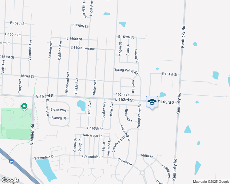 map of restaurants, bars, coffee shops, grocery stores, and more near 7801 East 162nd Street in Belton