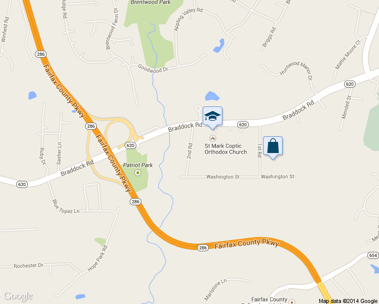 map of restaurants, bars, coffee shops, grocery stores, and more near 2nd Road in Fairfax