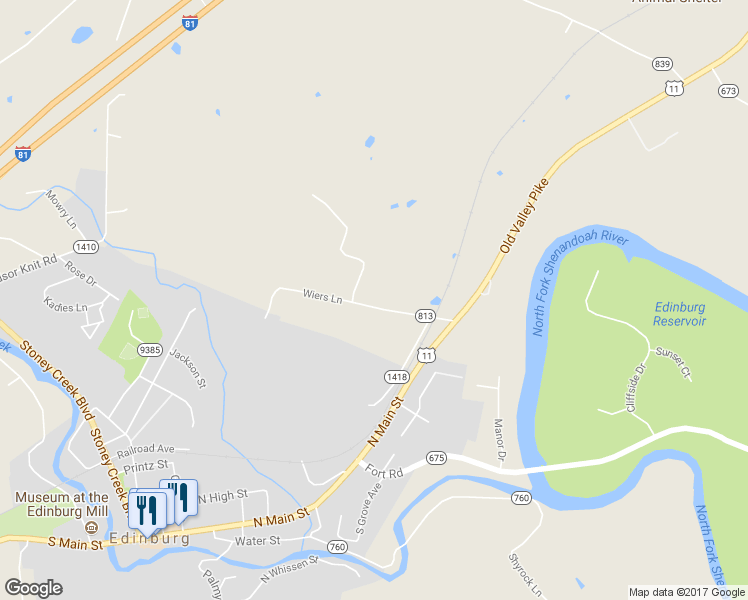 map of restaurants, bars, coffee shops, grocery stores, and more near 196 Taylortown Road in Edinburg