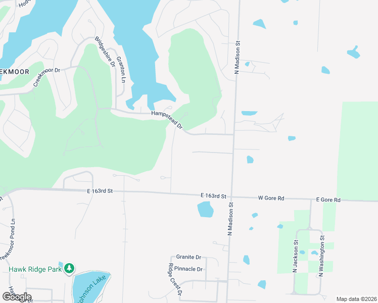map of restaurants, bars, coffee shops, grocery stores, and more near 1116 North Madison Street in Raymore