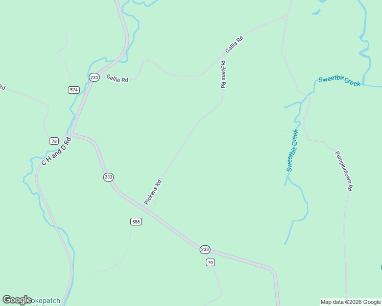 map of restaurants, bars, coffee shops, grocery stores, and more near 405 Pickens Road in Patriot