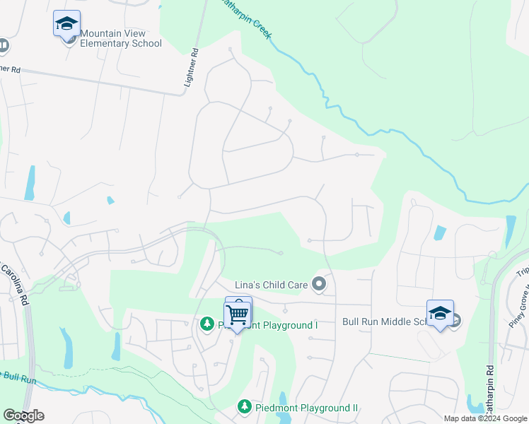 map of restaurants, bars, coffee shops, grocery stores, and more near 13184 Piedmont Vista Drive in Haymarket