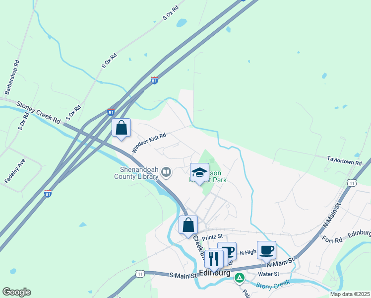 map of restaurants, bars, coffee shops, grocery stores, and more near 106 Rose Drive in Edinburg