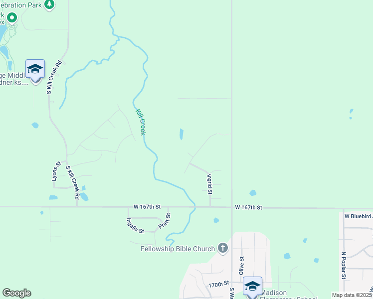 map of restaurants, bars, coffee shops, grocery stores, and more near 16510 Agnes Street in Gardner