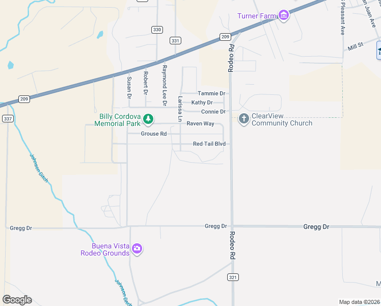 map of restaurants, bars, coffee shops, grocery stores, and more near 122 Red Tail Boulevard in Buena Vista