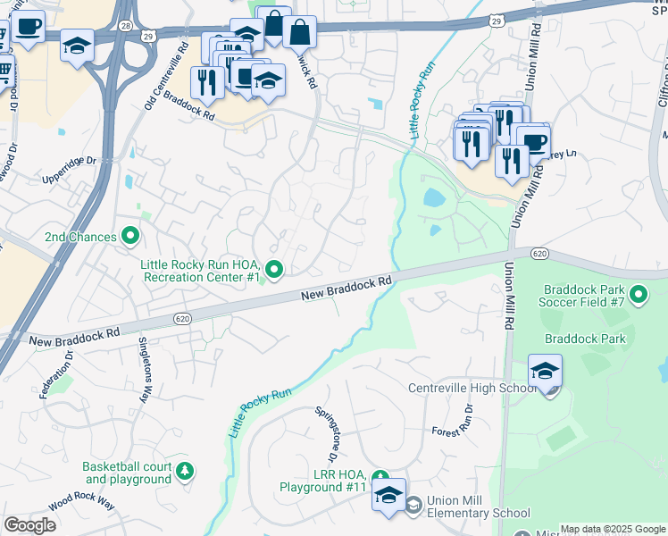 13665 Barren Springs Court, Centreville VA Walk Score