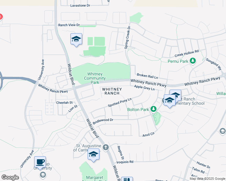 map of restaurants, bars, coffee shops, grocery stores, and more near 814 Wild Berry Loop in Rocklin