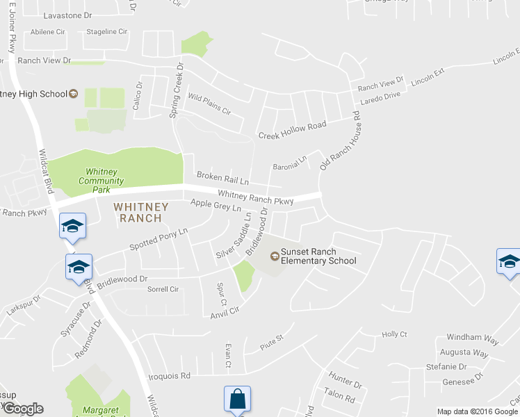 map of restaurants, bars, coffee shops, grocery stores, and more near 2239 Apple Grey Court in Rocklin