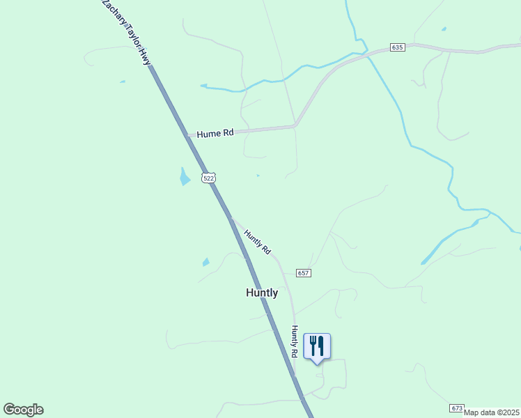 map of restaurants, bars, coffee shops, grocery stores, and more near 116 Huntly Road in Huntly