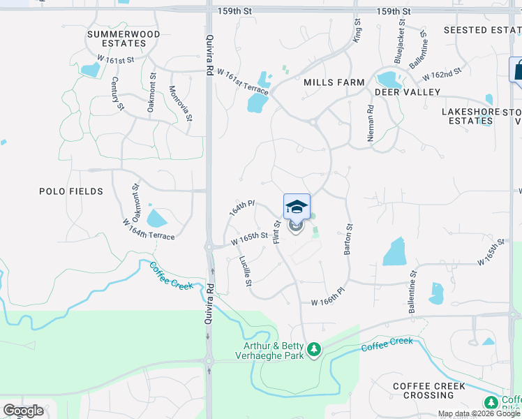 map of restaurants, bars, coffee shops, grocery stores, and more near 16441 Cody Street in Overland Park