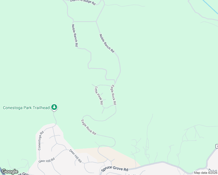 map of restaurants, bars, coffee shops, grocery stores, and more near 15518 Little Peak Road in Hidden Valley Lake