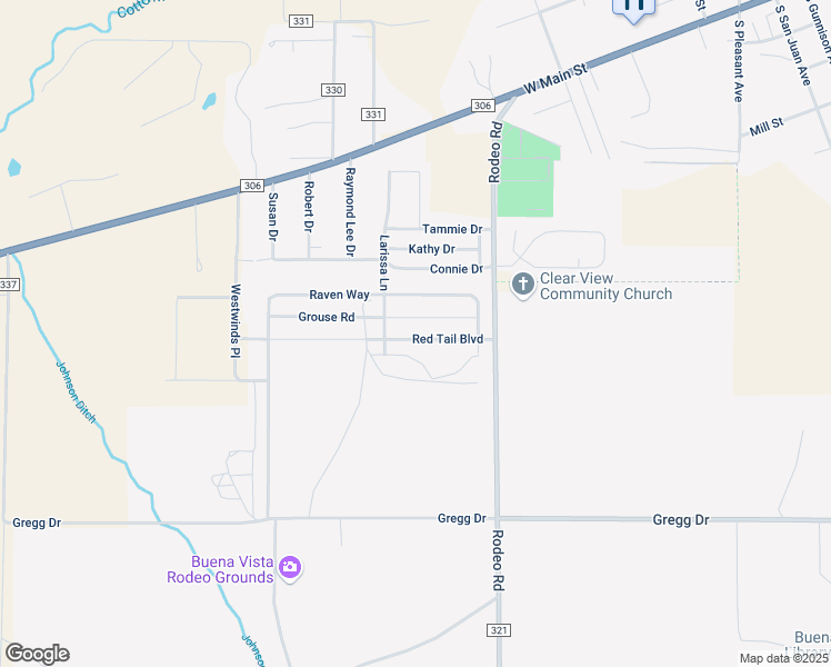 map of restaurants, bars, coffee shops, grocery stores, and more near 111 Red Tail Boulevard in Buena Vista