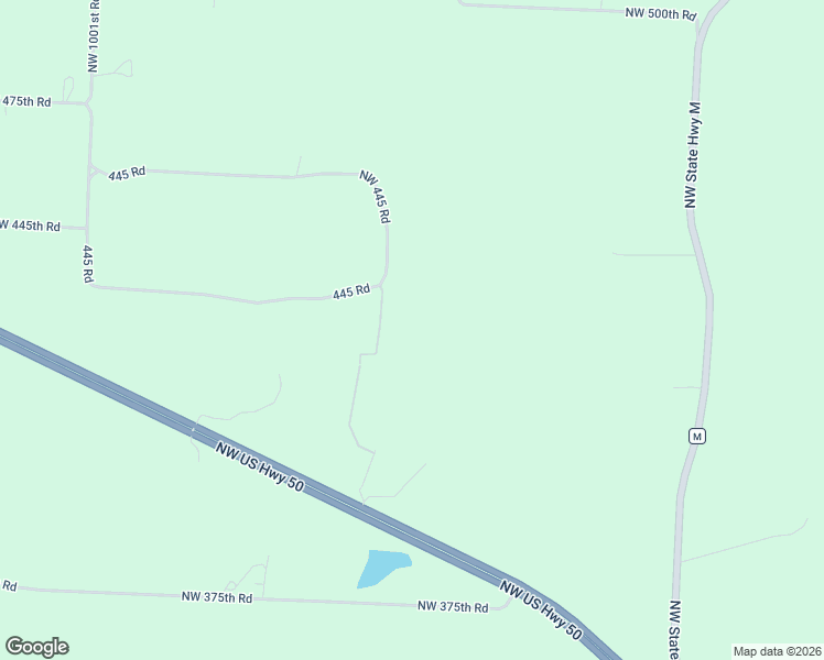 map of restaurants, bars, coffee shops, grocery stores, and more near 962 Northwest 445 Road in Centerview