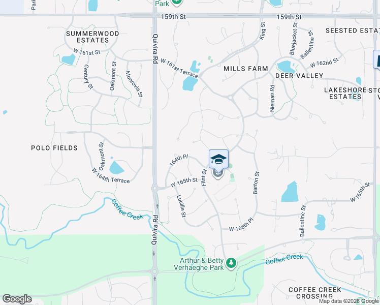 map of restaurants, bars, coffee shops, grocery stores, and more near 16441 Cody Street in Overland Park