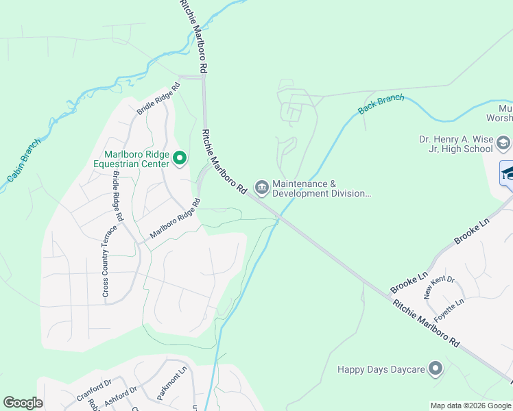 map of restaurants, bars, coffee shops, grocery stores, and more near 4117 Ritchie Marlboro Road in Upper Marlboro