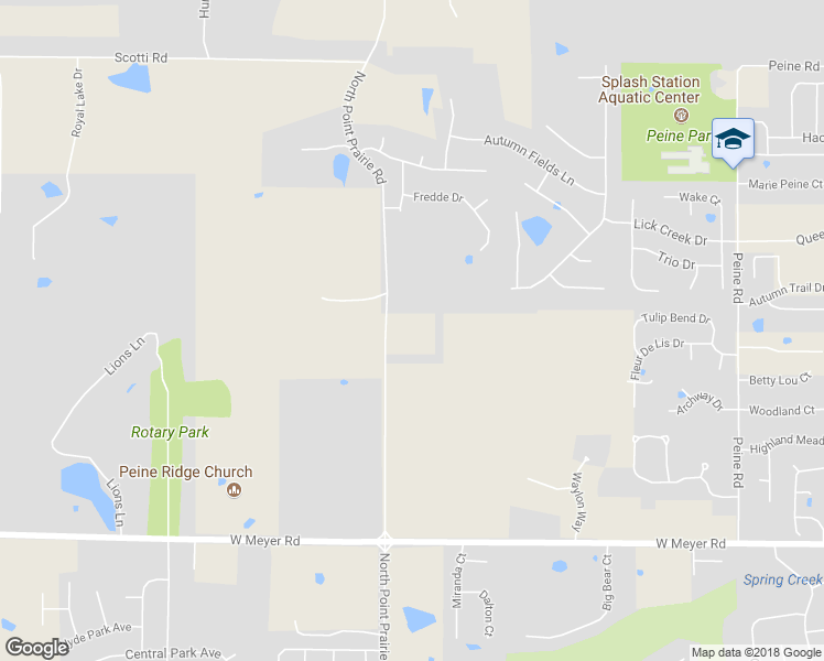 map of restaurants, bars, coffee shops, grocery stores, and more near 972 North Point Prairie Road in Foristell
