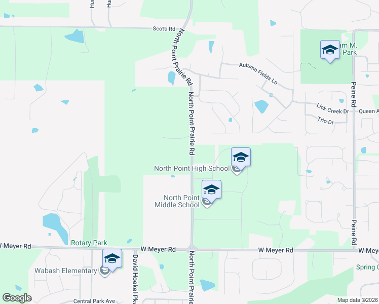 map of restaurants, bars, coffee shops, grocery stores, and more near 978 North Point Prairie Road in Foristell