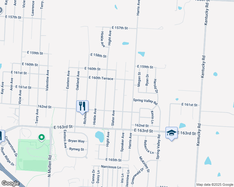 map of restaurants, bars, coffee shops, grocery stores, and more near 16101 Slater Avenue in Belton