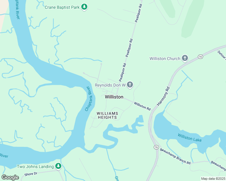 map of restaurants, bars, coffee shops, grocery stores, and more near 24594 Williston Road in Denton