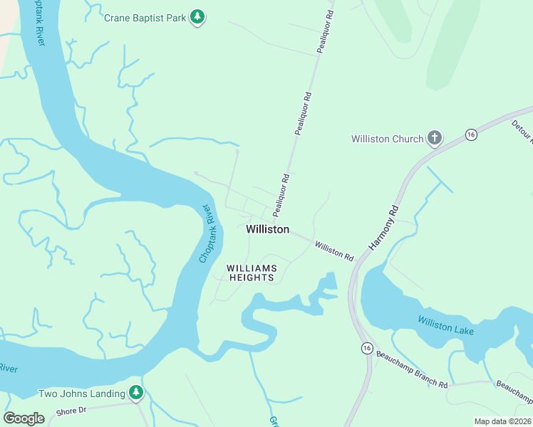 map of restaurants, bars, coffee shops, grocery stores, and more near 24594 Williston Road in Denton