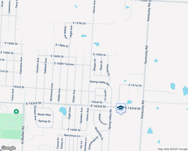 map of restaurants, bars, coffee shops, grocery stores, and more near East 161st Street in Belton