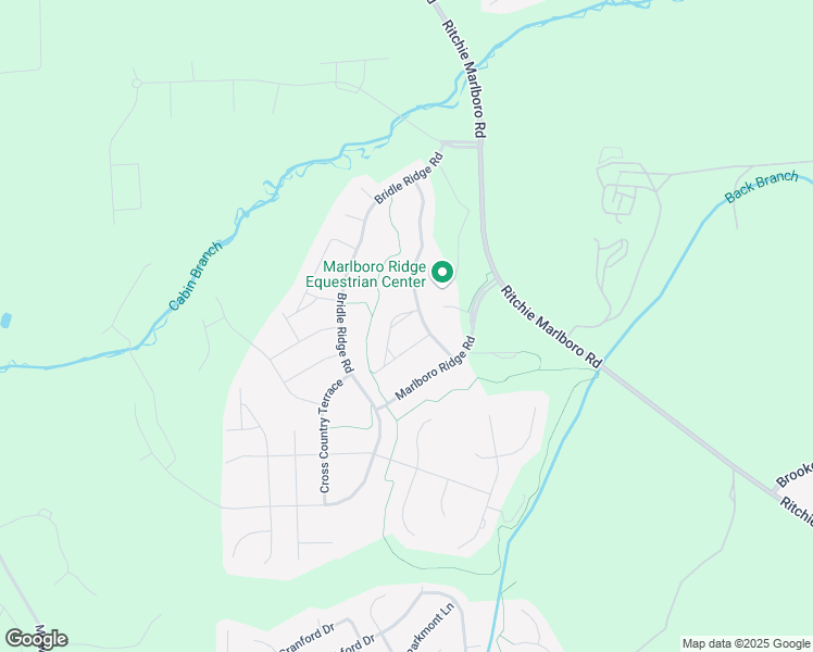 map of restaurants, bars, coffee shops, grocery stores, and more near 4110 Chariot Way in Upper Marlboro