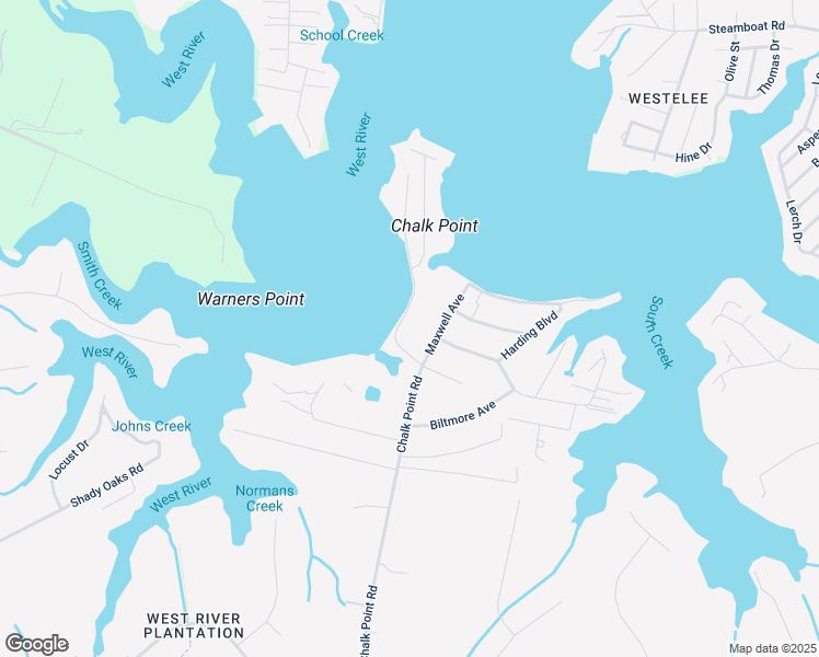 map of restaurants, bars, coffee shops, grocery stores, and more near 5015 West Chalk Point Road in West River
